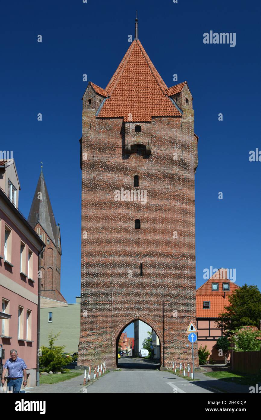 Dammtor in Barth, Baltic Sea, Mecklenburg-Western Pomerania, Germany Stock Photo