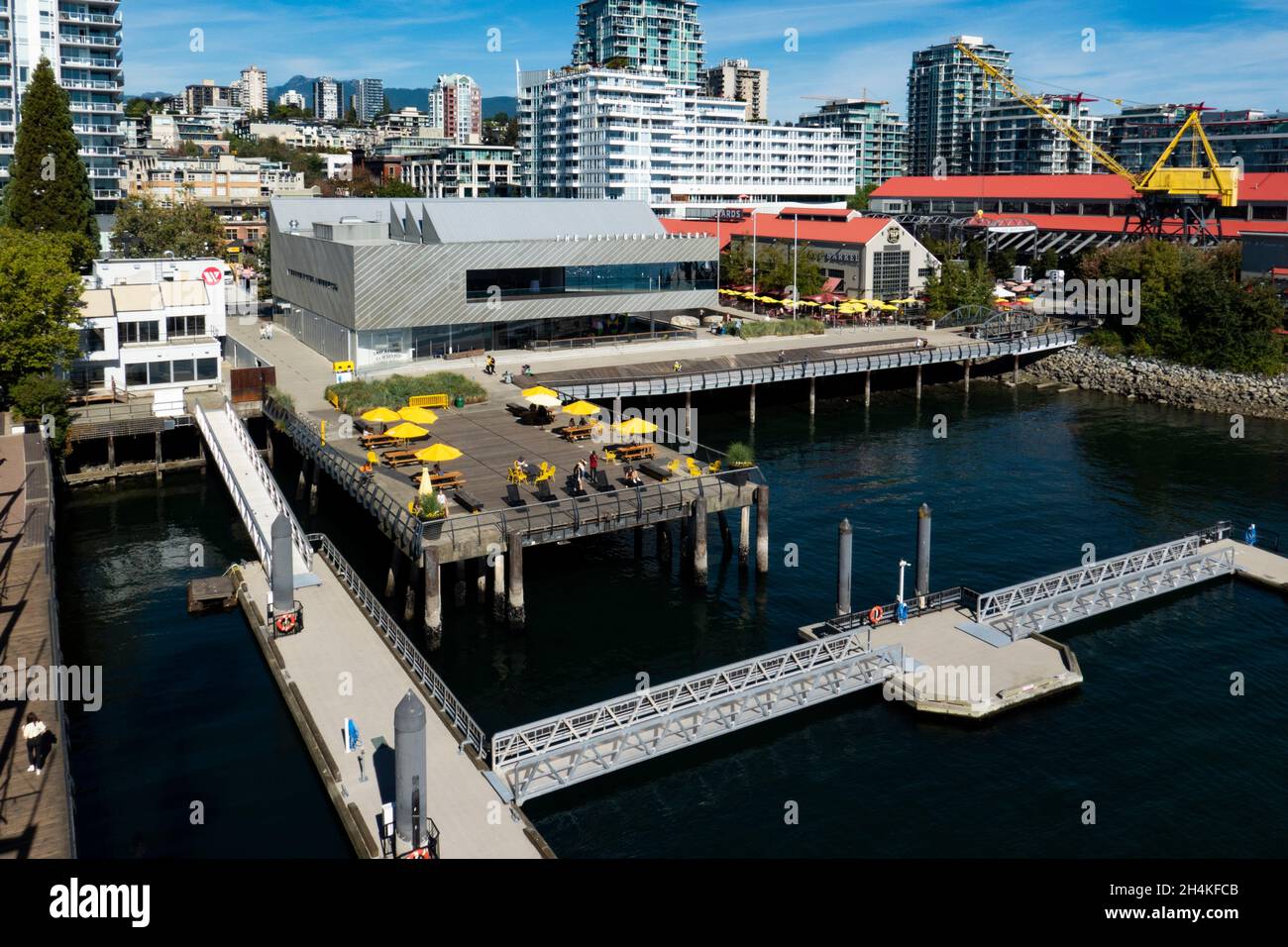 Lonsdale Quay, and the Polygon Gallery in North Vancouver, British Columbia, Canada. Stock Photo