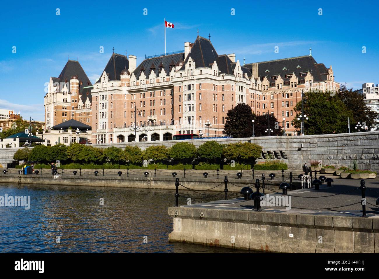 The Empress Hotel in Victoria, BC, Canada. Stock Photo