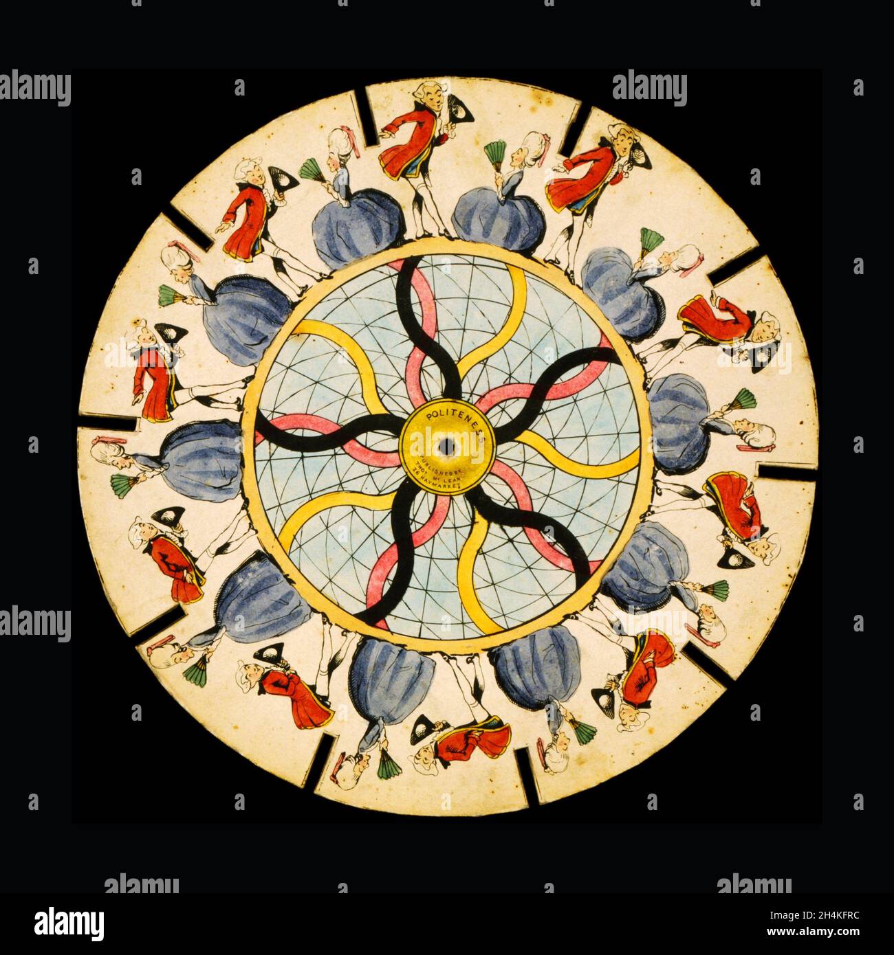 Phenakistoscope, Zoetrope. Early optical illusion moving image devices