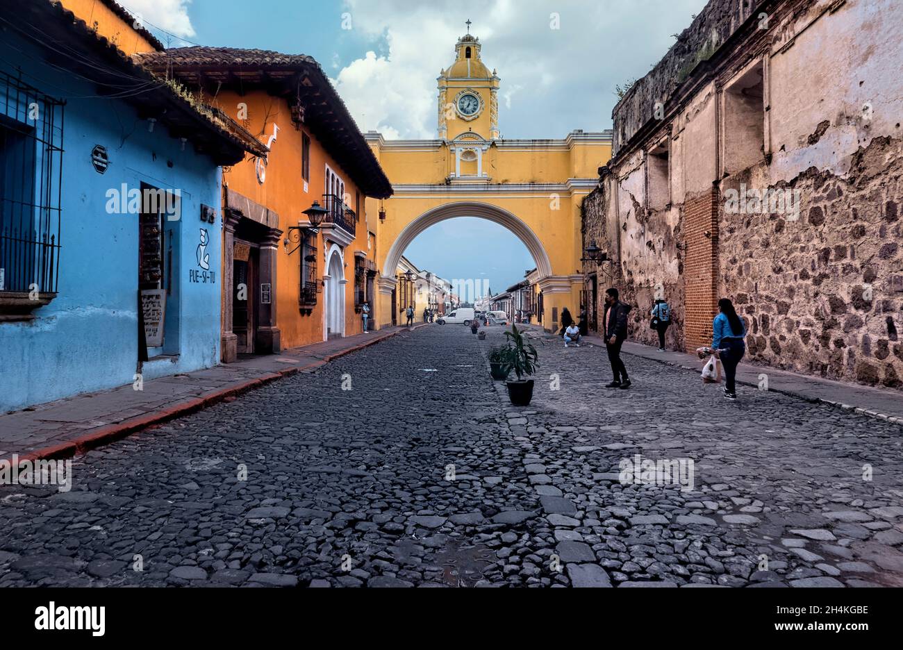 Santa Catalina Arch, Antigua, Guatemala. Stock Photo