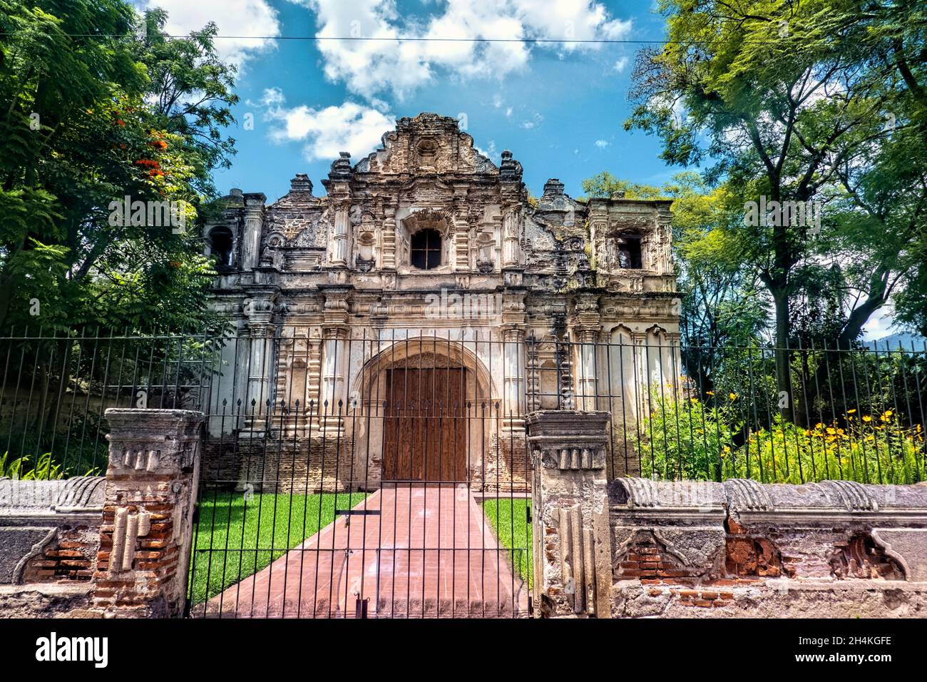 The Chapel of San Jose el Viejo, Antigua, Guatemala,. Stock Photo