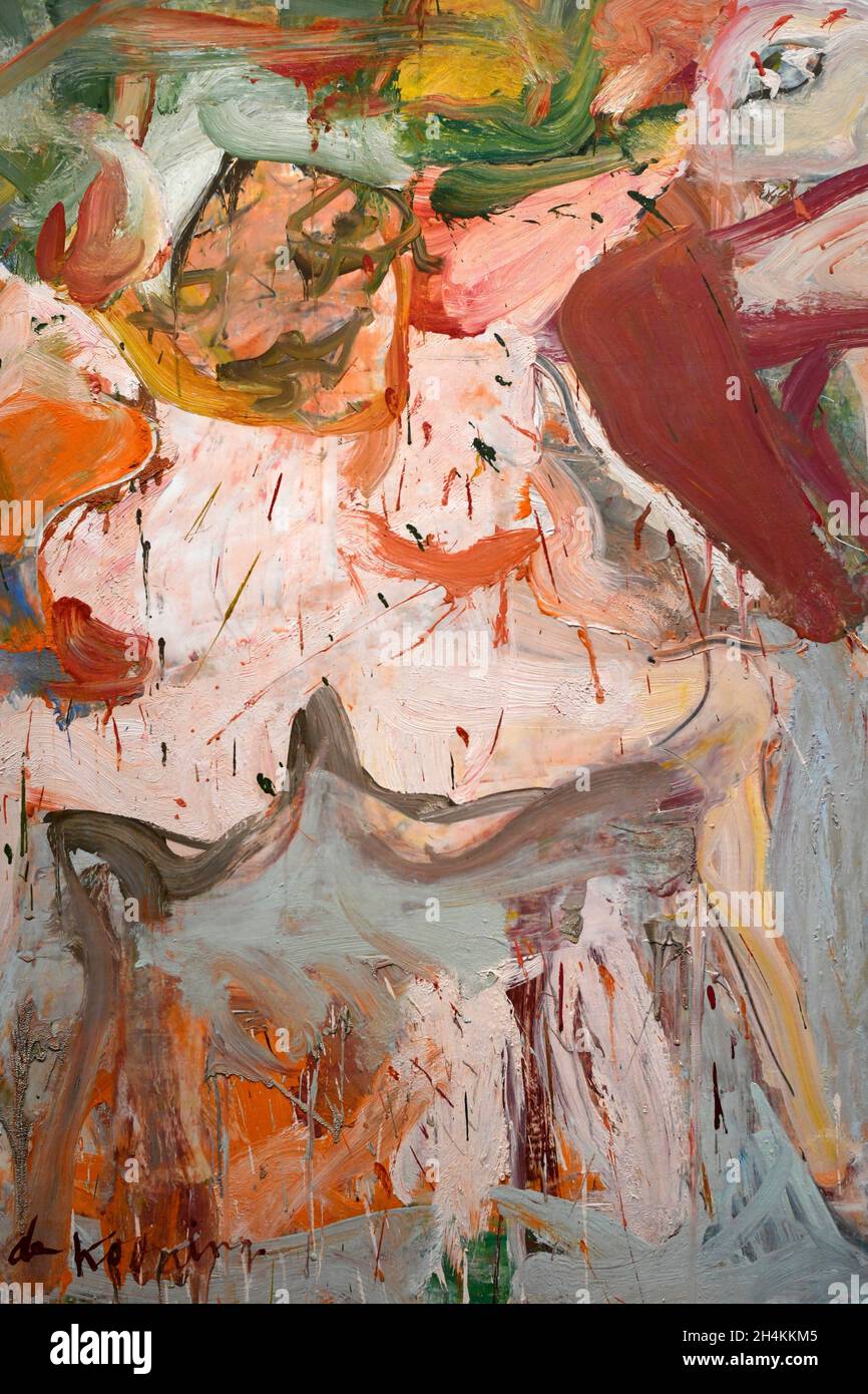 The Visit, 1967, oil on canvas, Willem de Kooning, London, Tate, England. Stock Photo