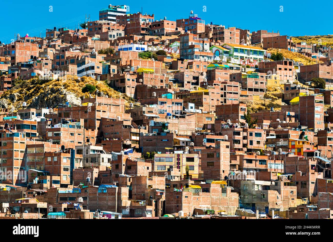 Typical houses in Puno, Peru Stock Photo