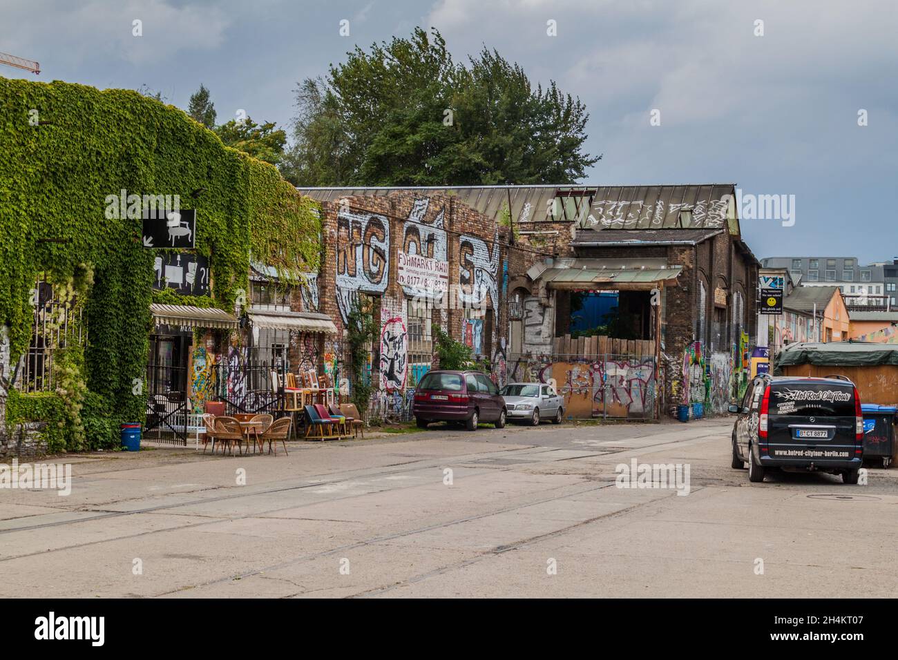 BERLIN, GERMANY - SEPTEMBER 1, 2017: View of RAW Gelande subcultural compound in Berlin. Stock Photo