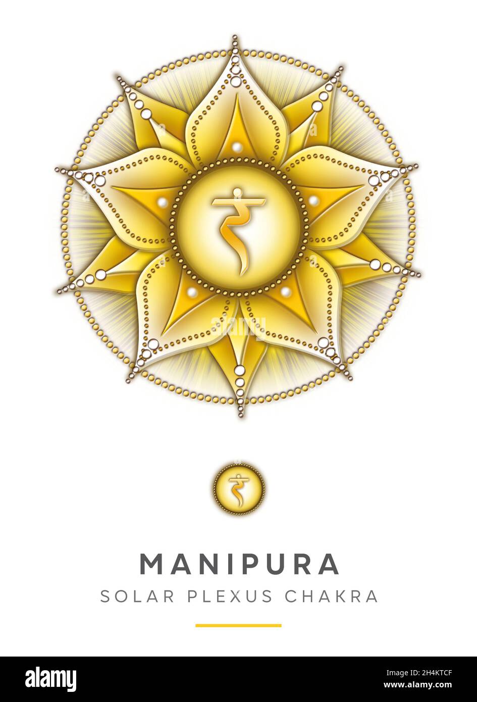 Chakra Symbols, Solar Plexus Chakra - MANIPURA - Strength