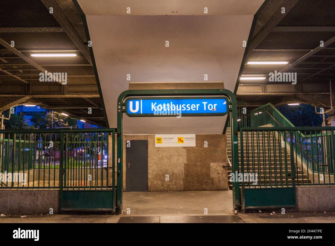 BERLIN, GERMANY - SEPTEMBER 11, 2017: View of Berlin U-Bahn metro station Kottbusser Tor. Stock Photo