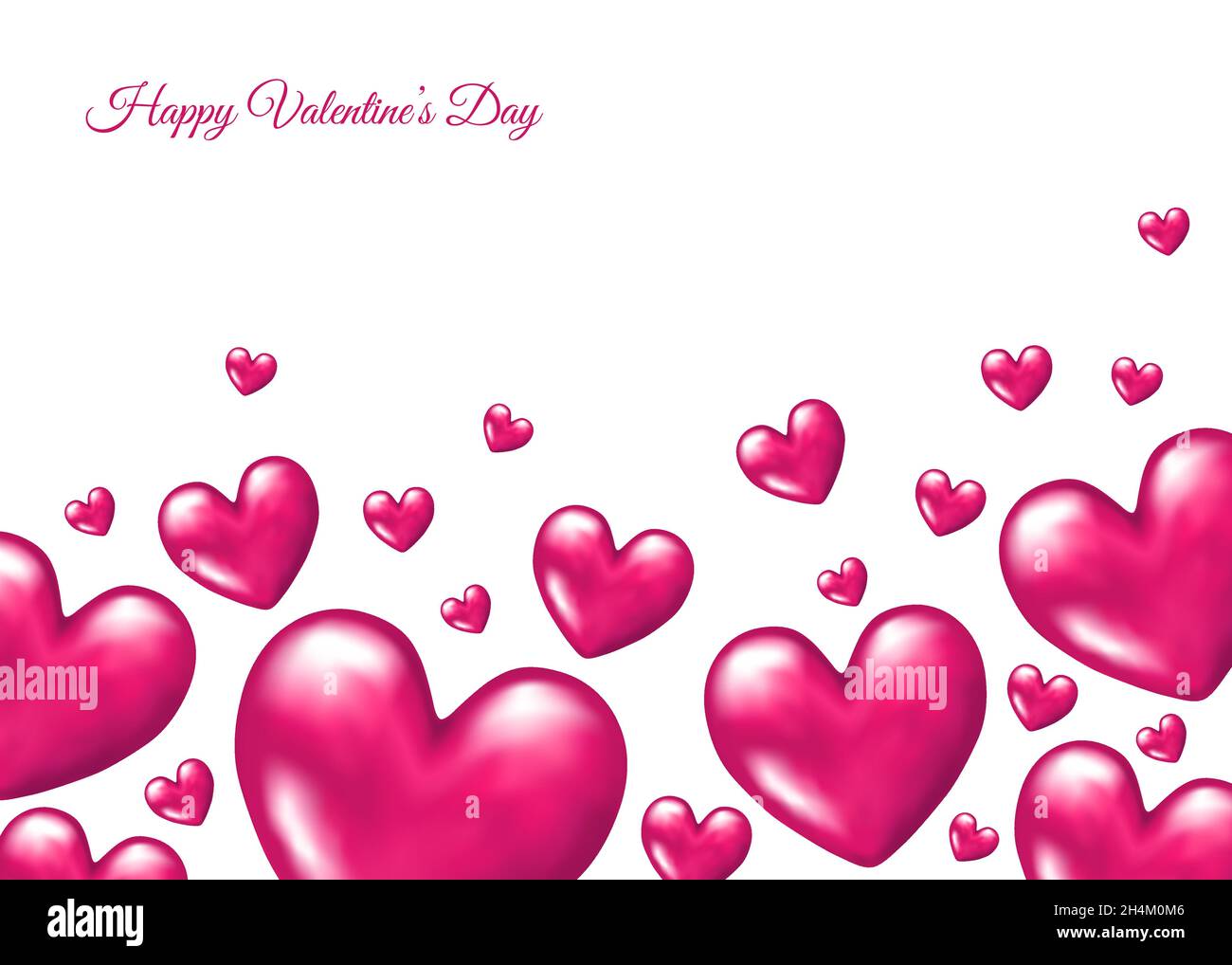 Pink realistic 3d hearts for Valentines day greeting card isolated on white background. Weeding decoration. Vector illustration for banner Stock Vector Image & Art - Alamy Pink realistic 3d hearts for Valentines day greeting card isolated on white background. Weeding decoration. Vector illustration for banner Stock Vector Image & Art - Alamy