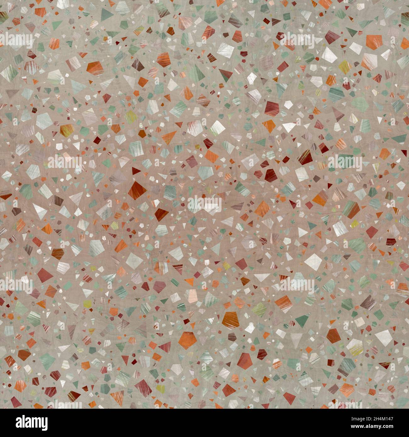 Seamless modern abstract random terrazzo pattern swatch Stock Photo - Alamy