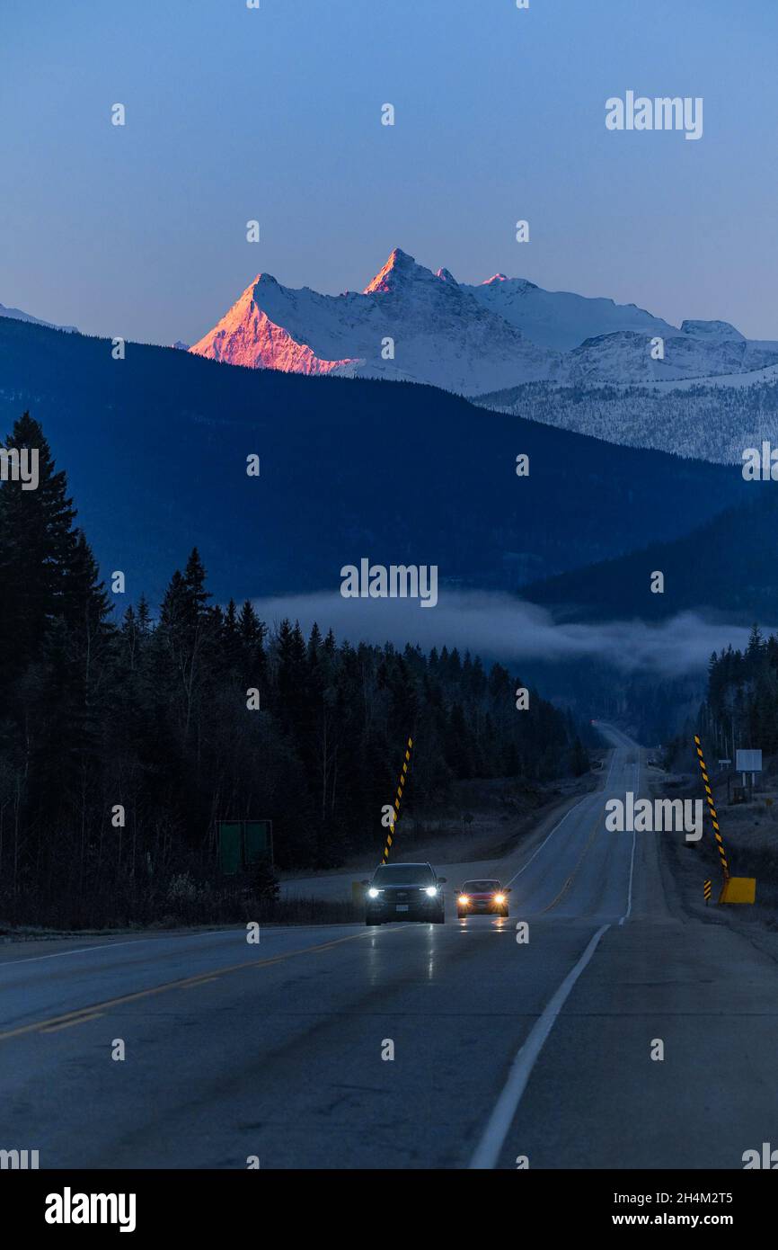 Yellowhead Highway, British Columbia, Canada Stock Photo
