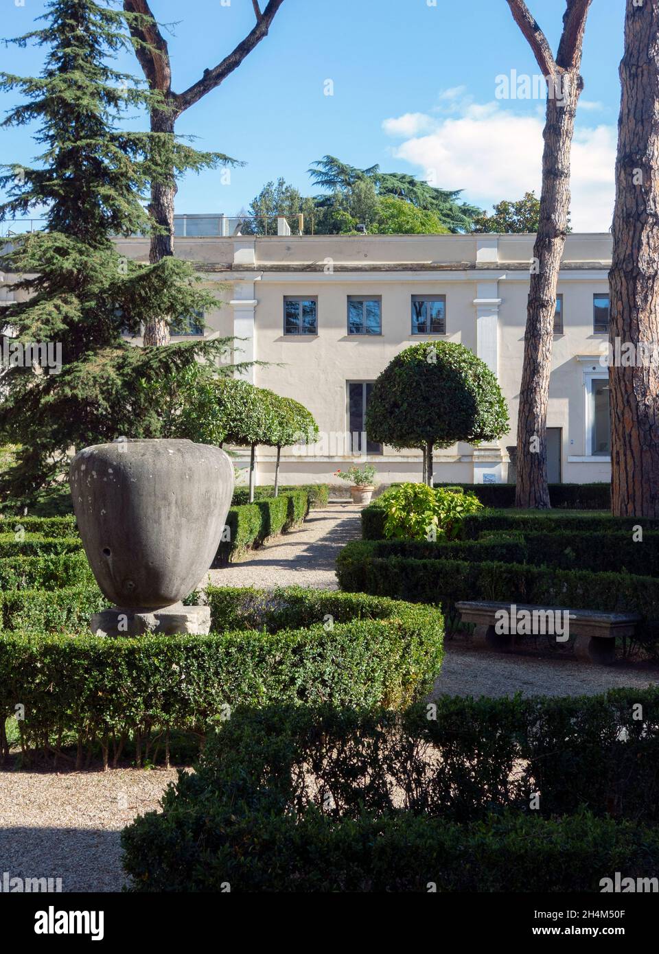 Garden in the Villa Giulia, Rome, 2021. Stock Photo
