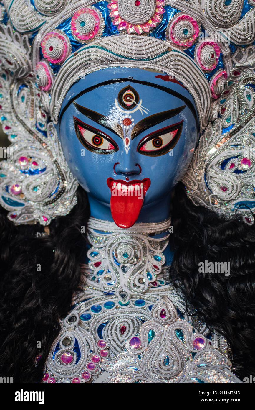 Kolkata, India. 03rd Nov, 2021. Portrait of a beautiful Idols in ...