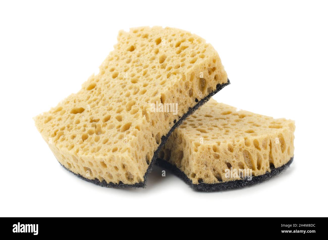 Sponges for dishwashing isolated on a white background Stock Photo