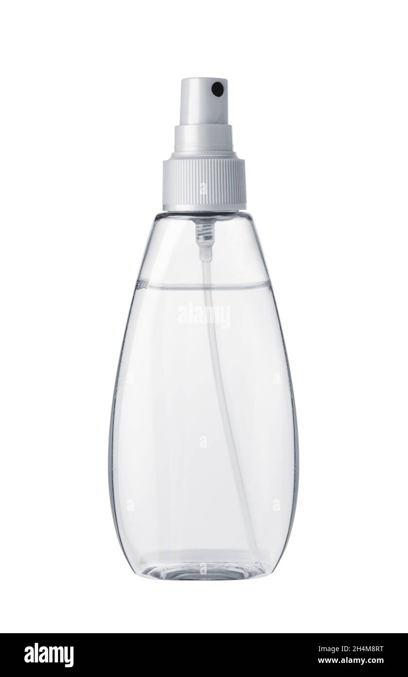 Spray bottle isolated in white background Stock Photo - Alamy