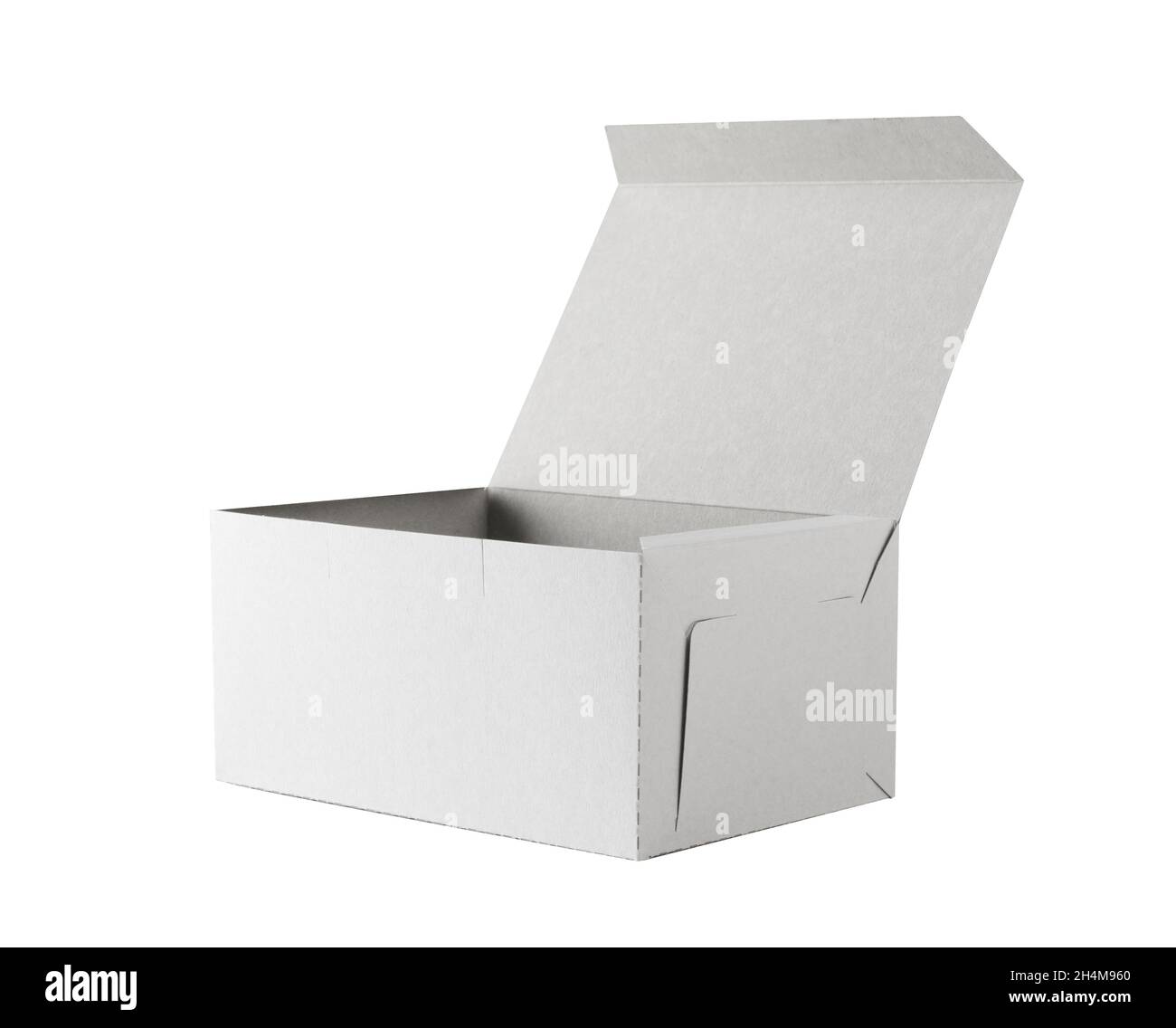White box isolated on white background with clipping path Stock Photo