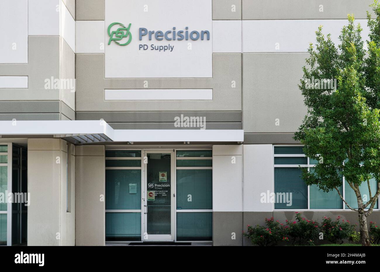 Houston, Texas USA 07052021 Precision PD Supply office building