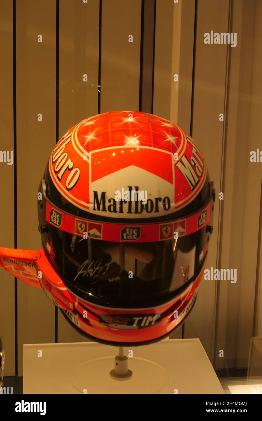 Marlboro Racing helmets at Silverstone 