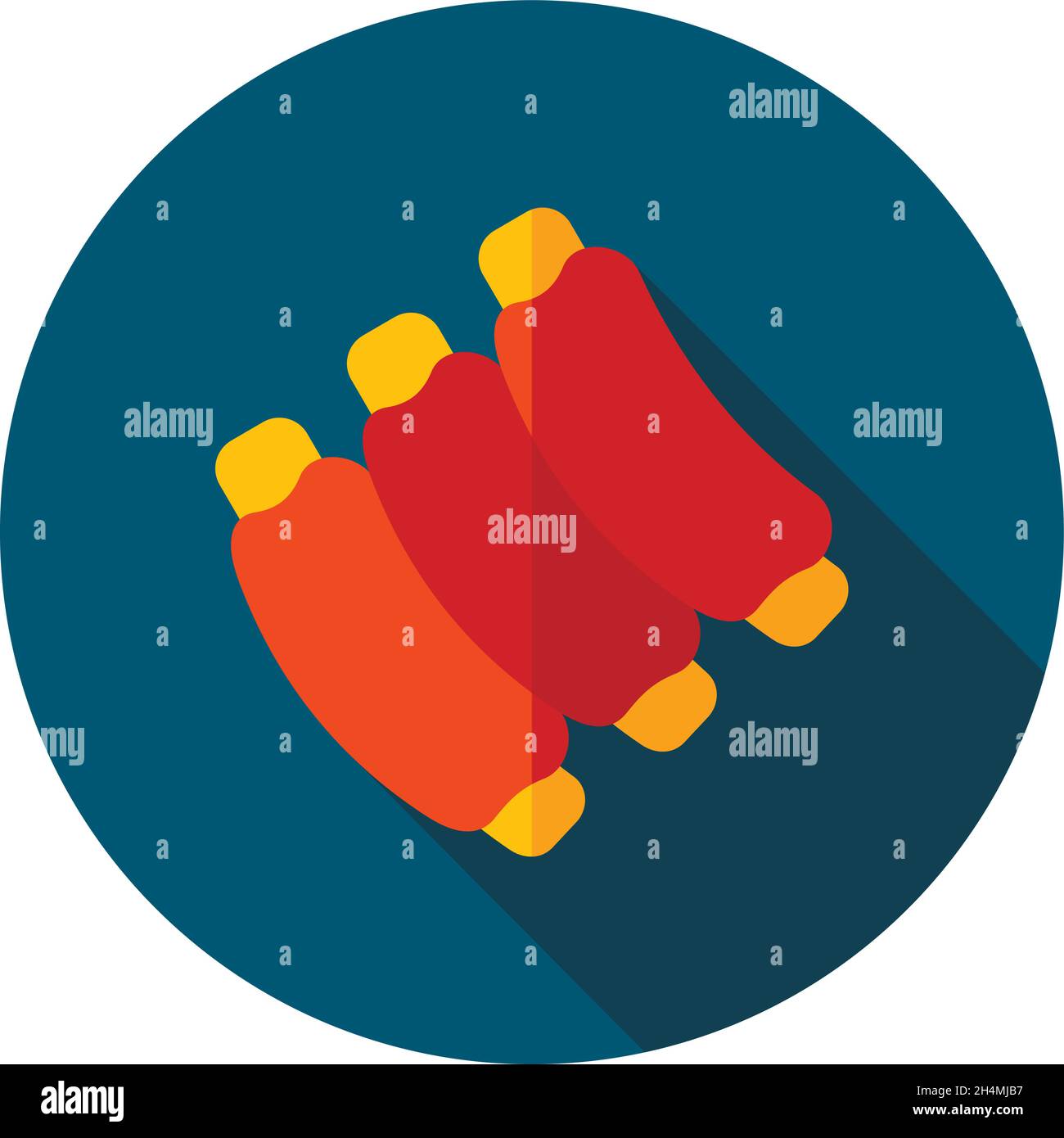 Ribs food meat icon. Farm animal sign. Graph symbol for your web site ...