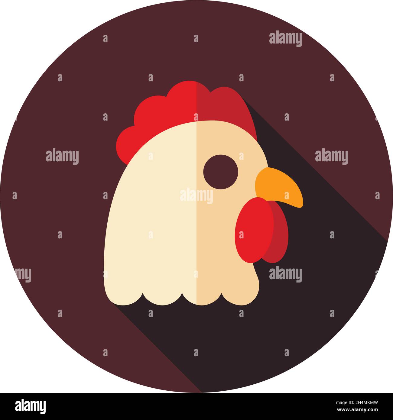 Chicken icon. Animal head. Farm sign. Graph symbol for your web site ...