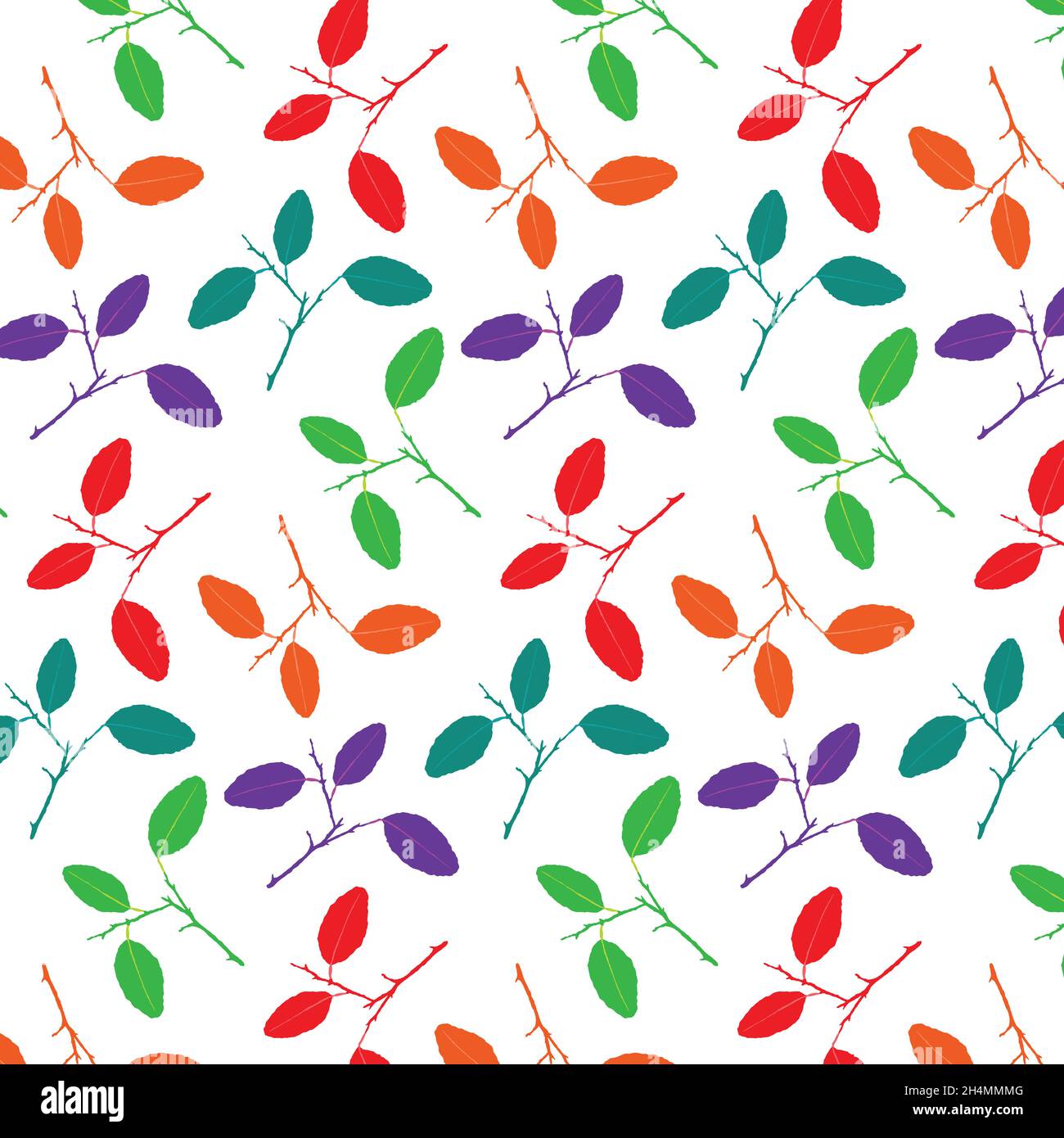 Decorative background with citrus plant parts, seamless pattern Stock ...