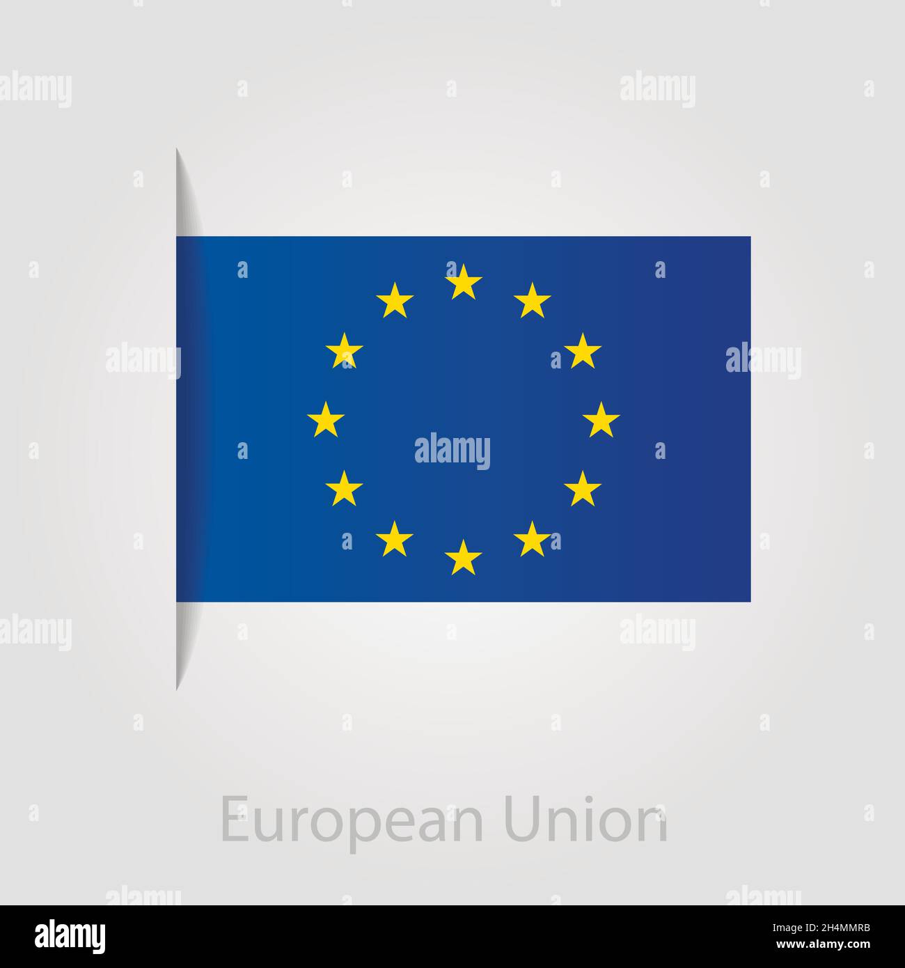 European Union flag, isolated vector illustration eps 10 Stock Vector ...