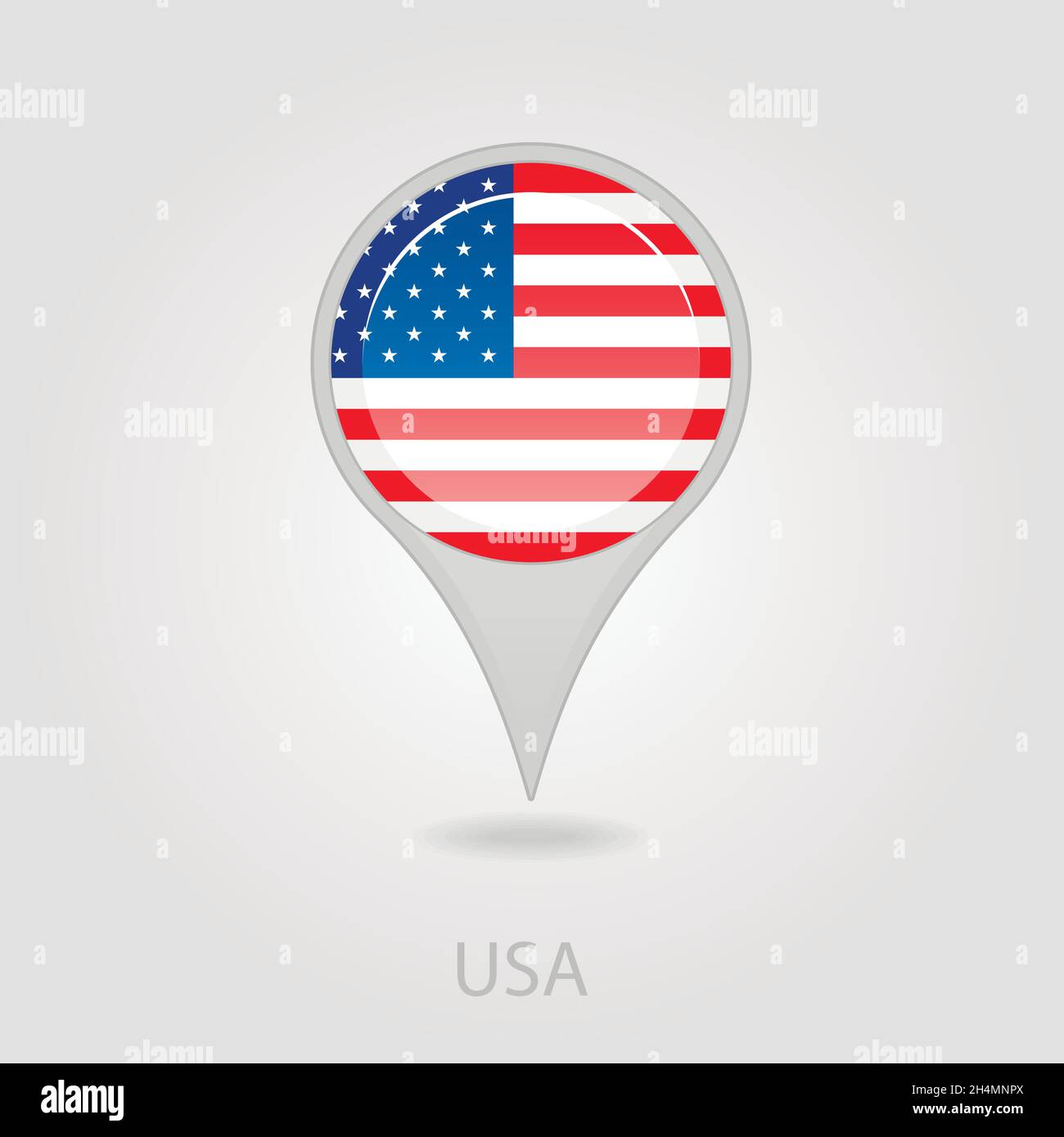 United states pin map Stock Vector Images - Alamy