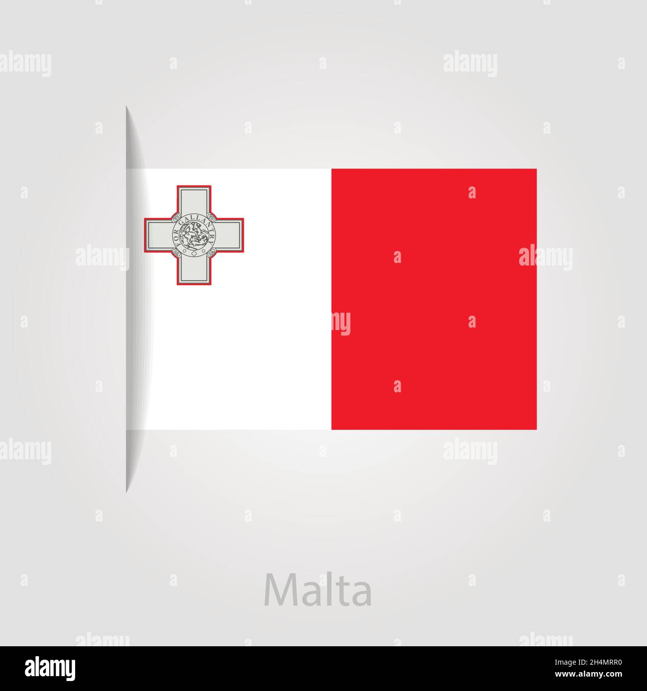 Malta flag, isolated vector illustration eps 10 Stock Vector Image & Art Alamy