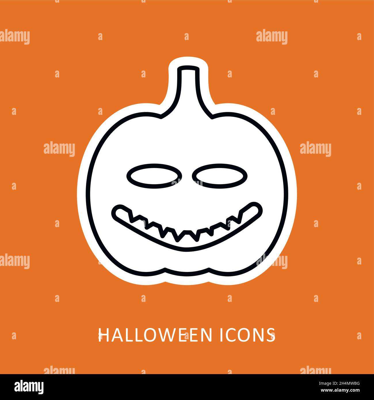 Halloween pumpkins icon, vector illustration eps 10 Stock Vector Image ...
