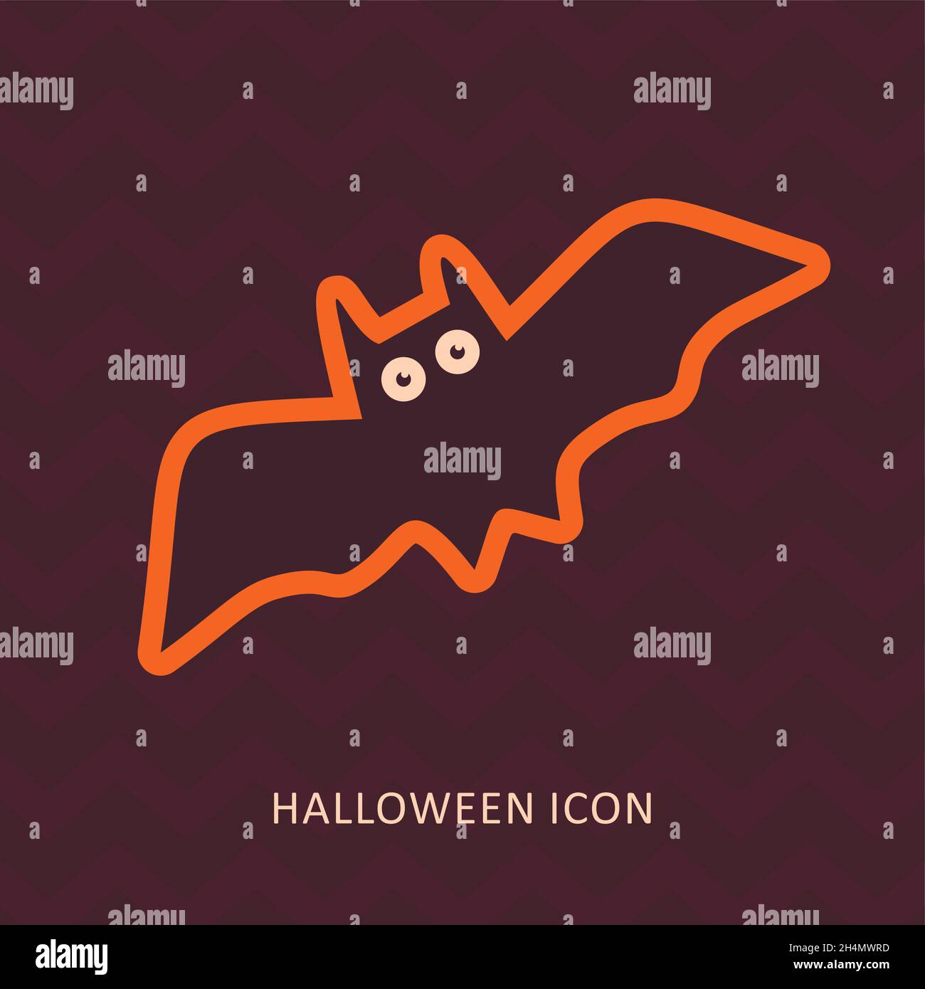 Halloween Bat vector silhouette icon, eps 10 Stock Vector Image & Art ...