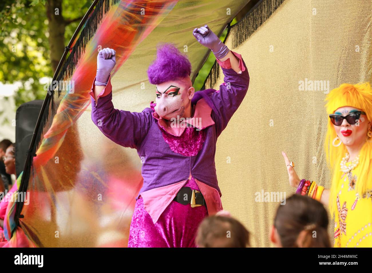 London, UK. 22 June 2019. Tickertape Parade at the Greenwich and Docklands International Festival in Greenwich. GDIF 2019. Credit: Waldemar Sikora Stock Photo