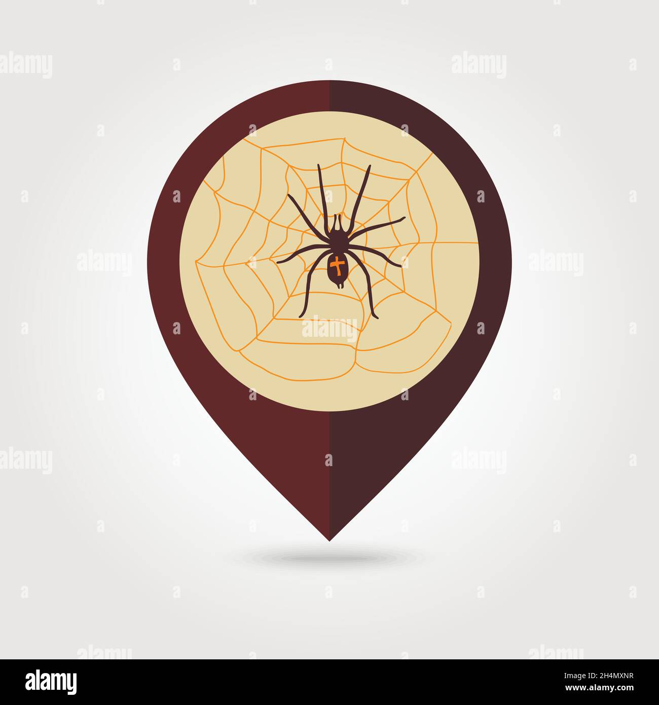 Map pin pointer spider web Stock Vector Images - Alamy