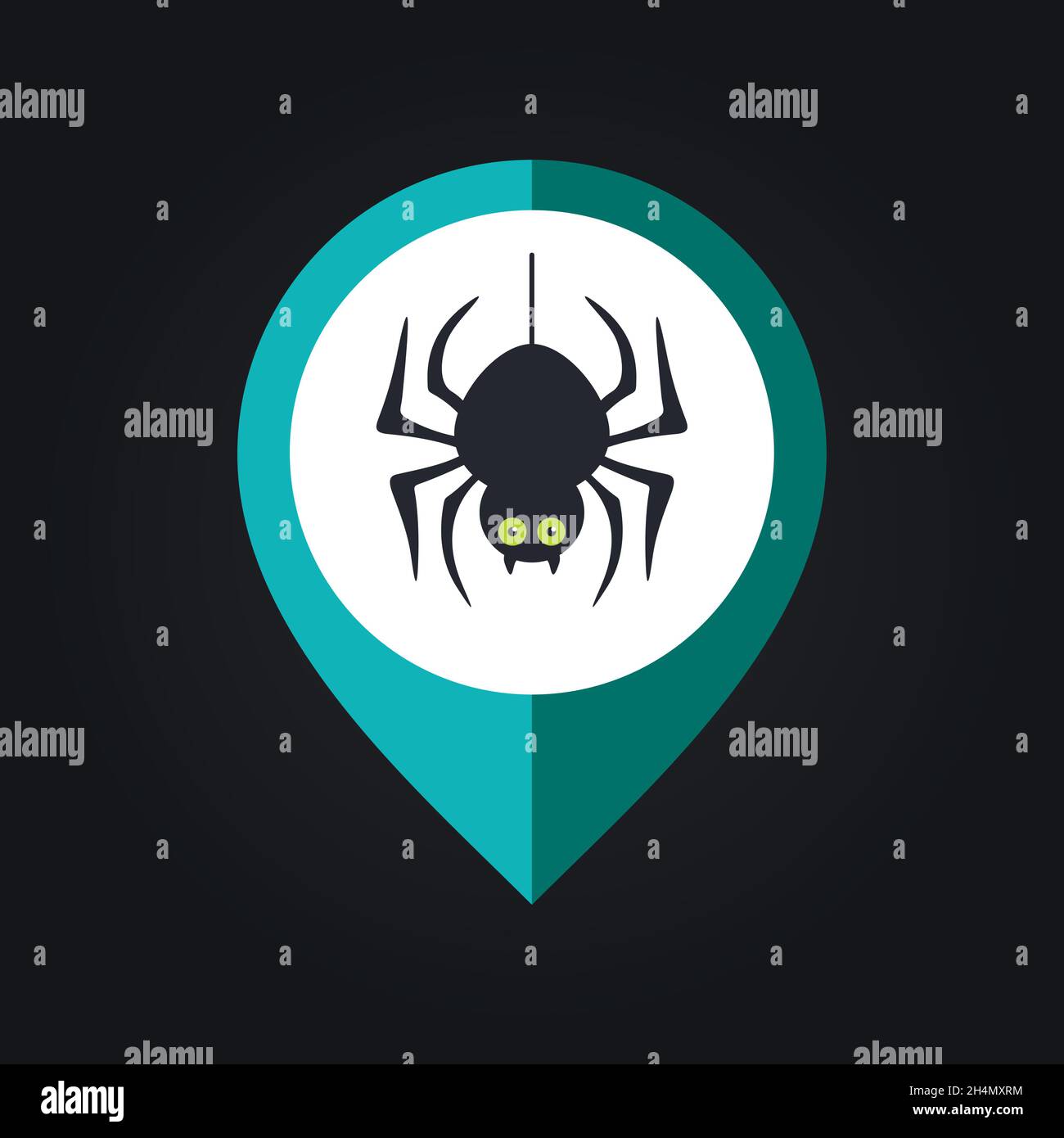 Map pin pointer spider web Stock Vector Images - Alamy