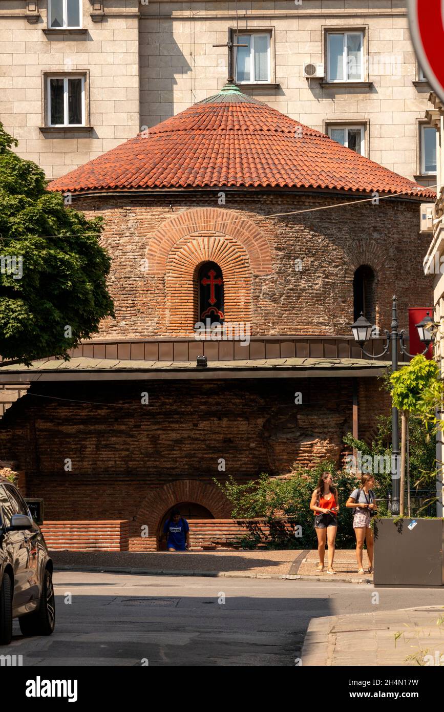 The 3rd Century St. George Church or the Rotunda as the oldest building in Sofia, Bulgaria, Eastern Europe Stock Photo