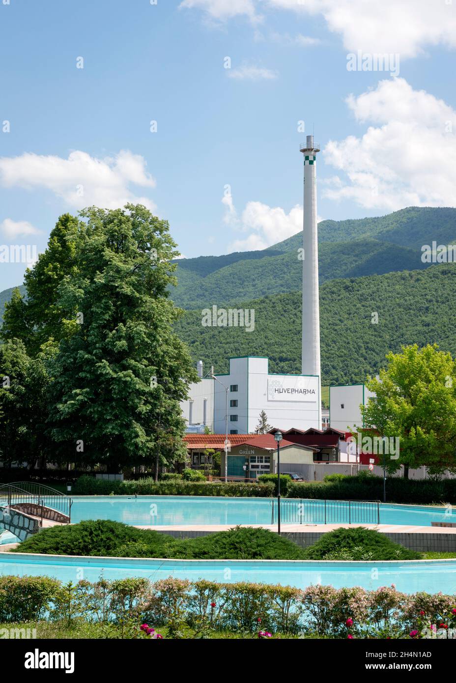 Biovet fermentation plant by Huvepharma in the town of Peshtera, Bulgaria, Eastern Europe as of 2021 Stock Photo