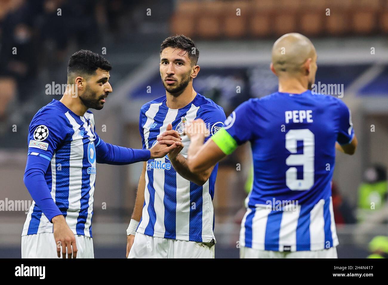 Milan, Italy. 03rd Nov, 2021. Marko Grujic of FC Porto looks on during the  UEFA Champions League 2021/22 Group Stage - Group B football match between  AC Milan and FC Porto at