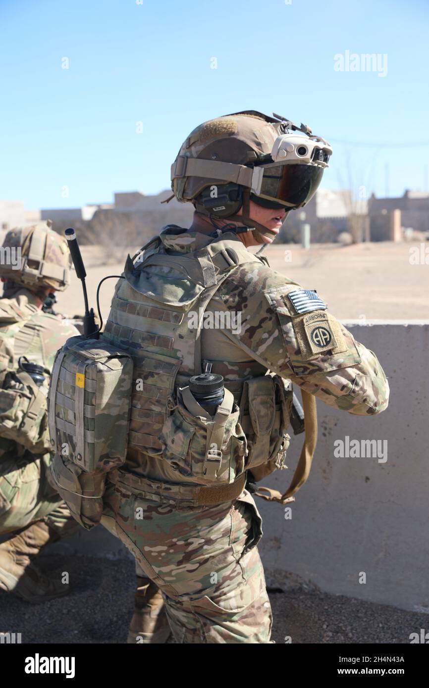 U.S. Army soldiers assigned to the 82nd Airborne use IVASS to conduct