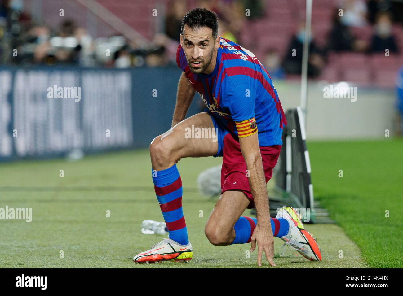 Sergio Busquets of FC Barcelona during the Liga match between FC Barcelona  and Deportivo Alaves at Camp Nou in Barcelona, Spain Stock Photo - Alamy