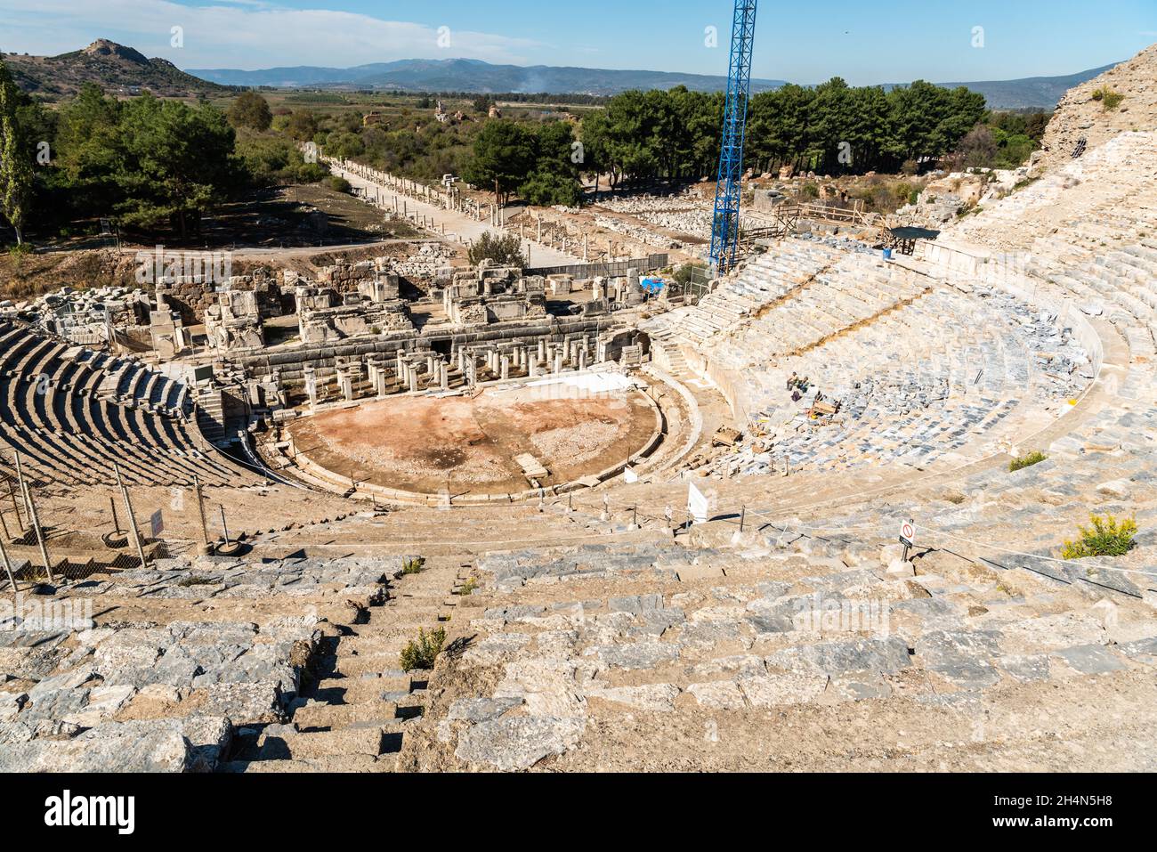 Ephesus, Turkey – November 2, 2020. The Great Theatre of Ephesus, Turkey. Stock Photo
