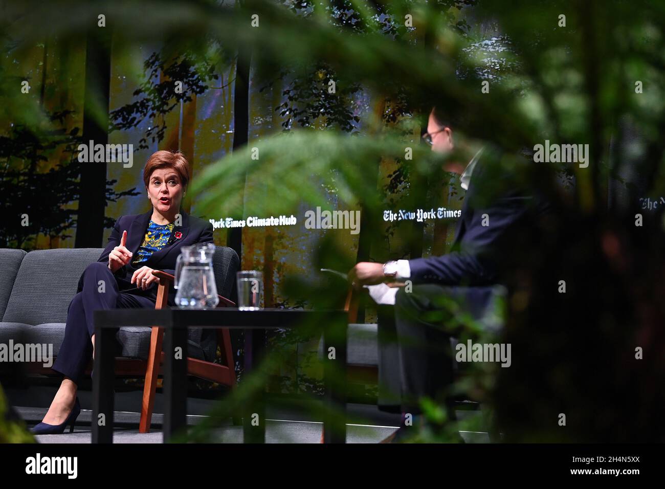 Scotland's First Minister Nicola Sturgeon during a Q&A session at the