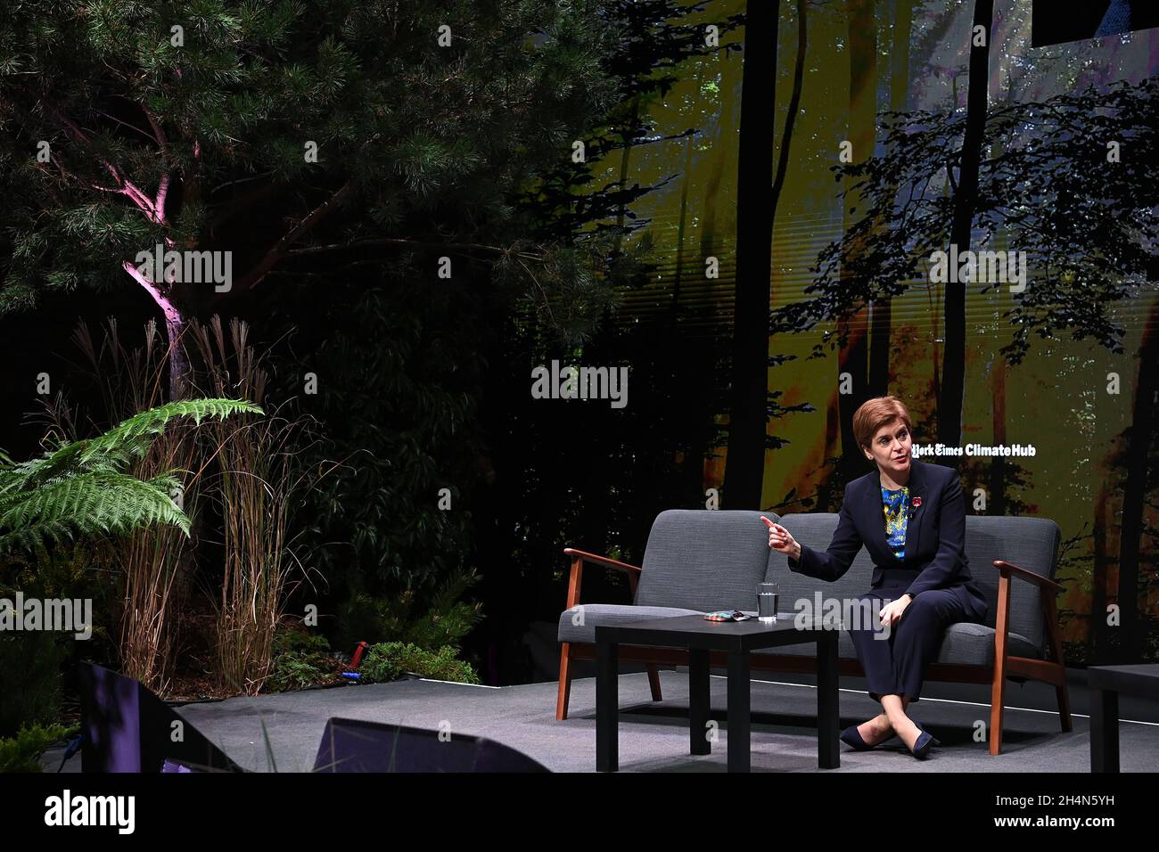 Scotland's First Minister Nicola Sturgeon during a Q&A session at the