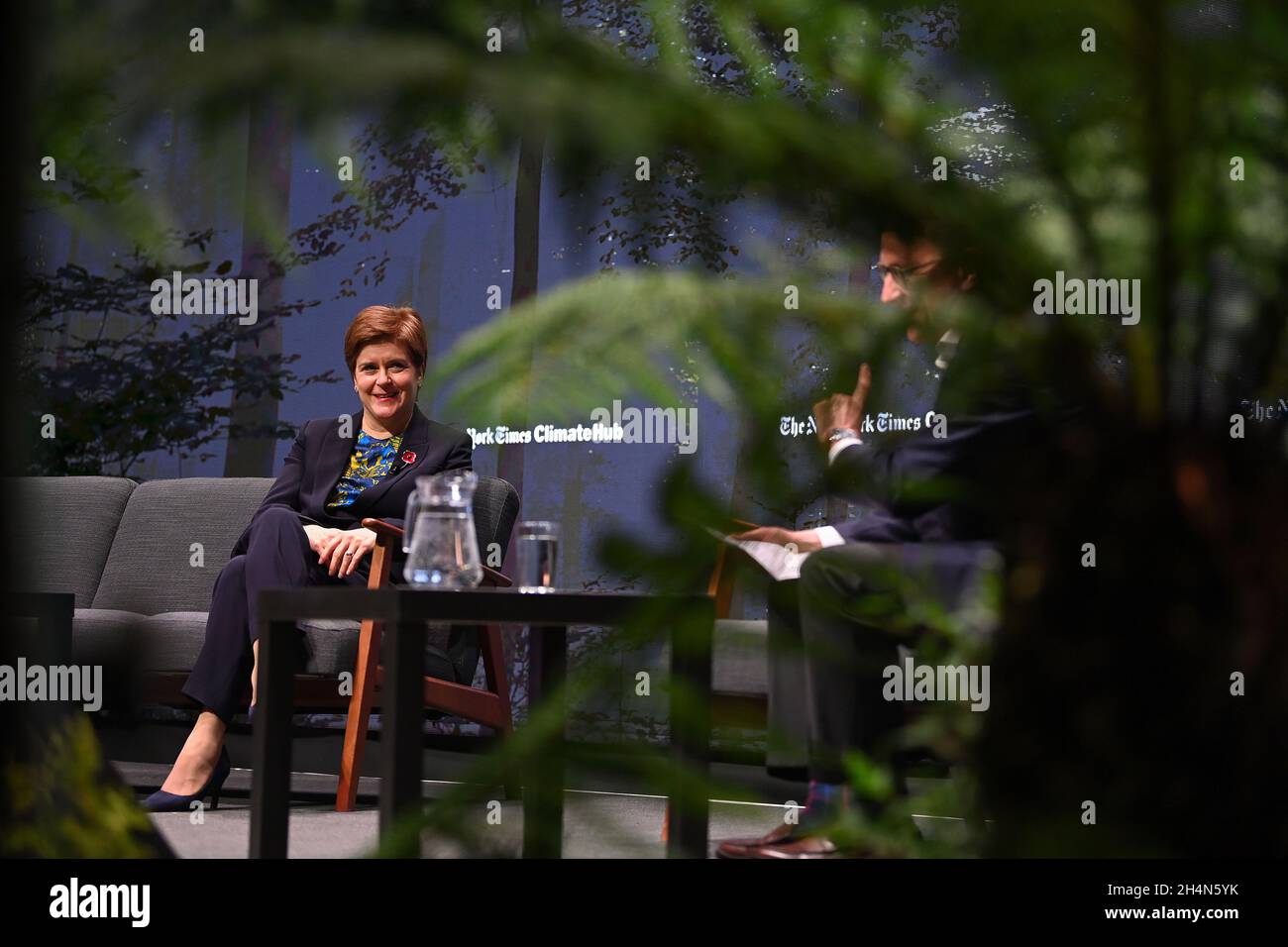 Scotland's First Minister Nicola Sturgeon during a Q&A session at the