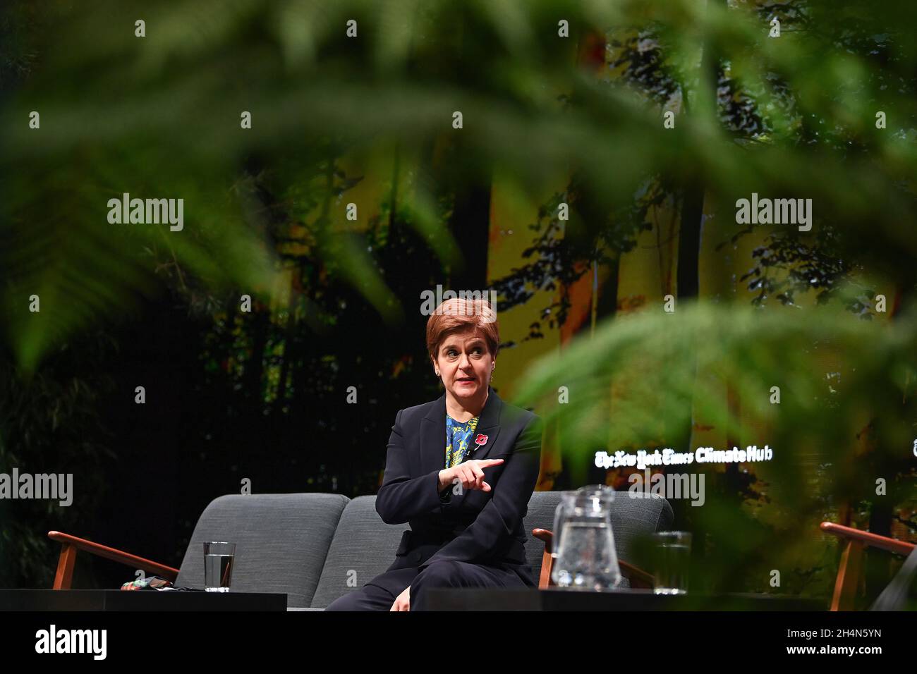 Scotland's First Minister Nicola Sturgeon during a Q&A session at the
