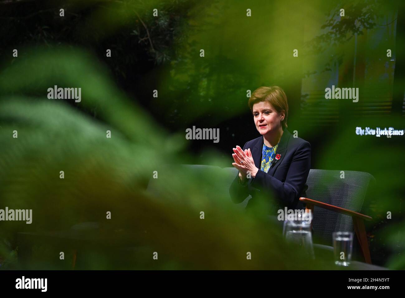 Scotland's First Minister Nicola Sturgeon during a Q&A session at the