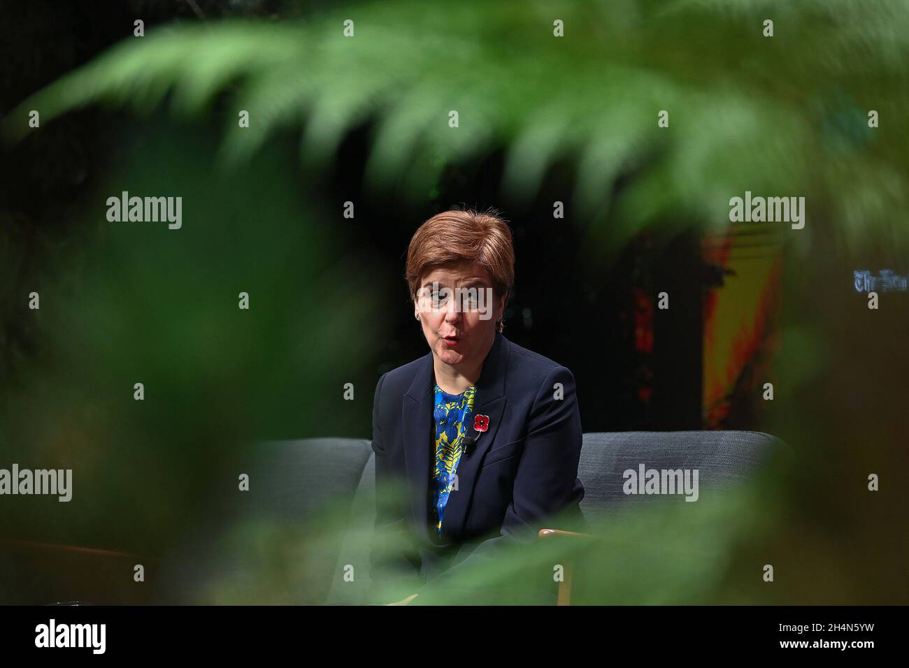 Scotland's First Minister Nicola Sturgeon during a Q&A session at the