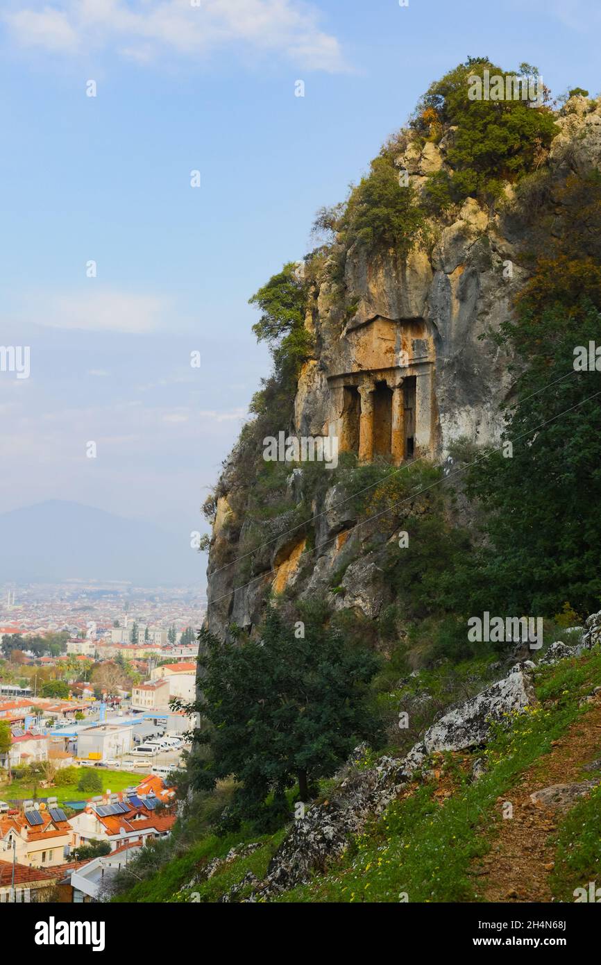 rock-tombs-fethiye-hi-res-stock-photography-and-images-alamy