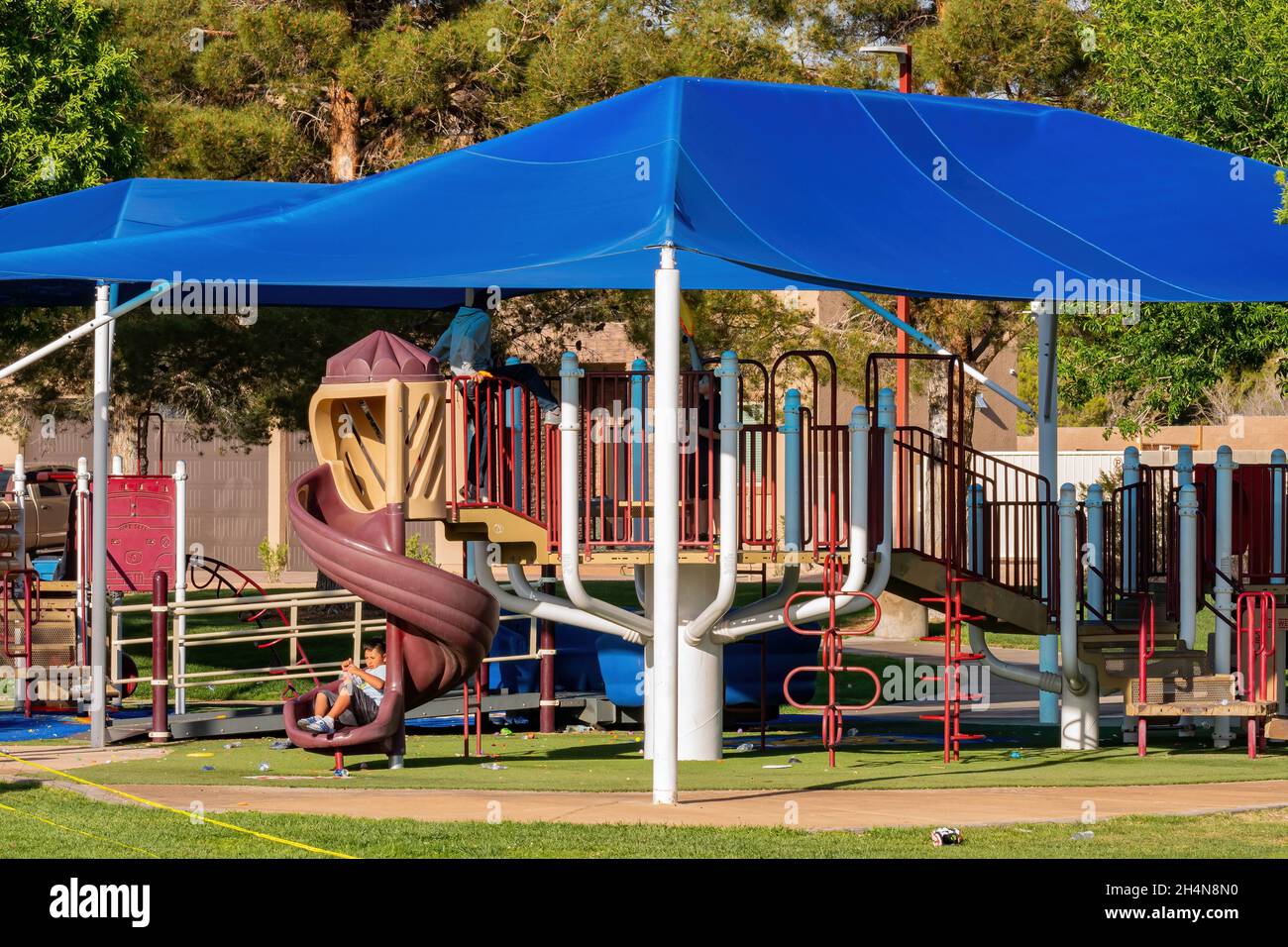 Playground in Hayley Hendricks Park at Nevada Stock Photo Alamy