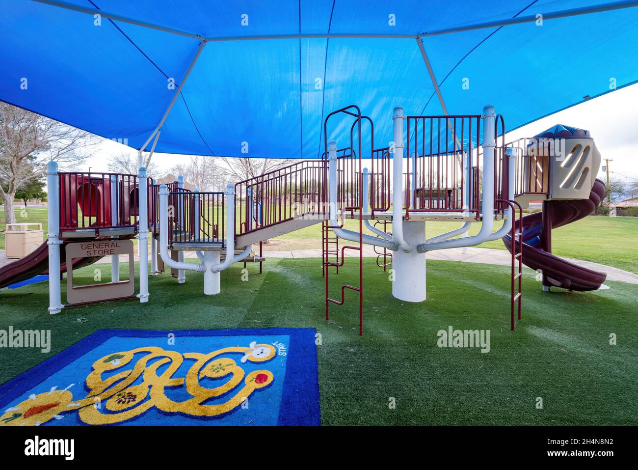 Playground in Hayley Hendricks Park at Nevada Stock Photo Alamy