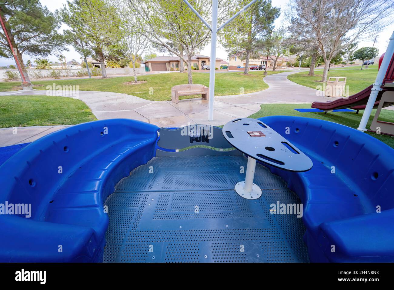 Playground in Hayley Hendricks Park at Nevada Stock Photo Alamy