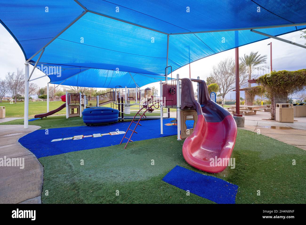 Playground in Hayley Hendricks Park at Nevada Stock Photo Alamy