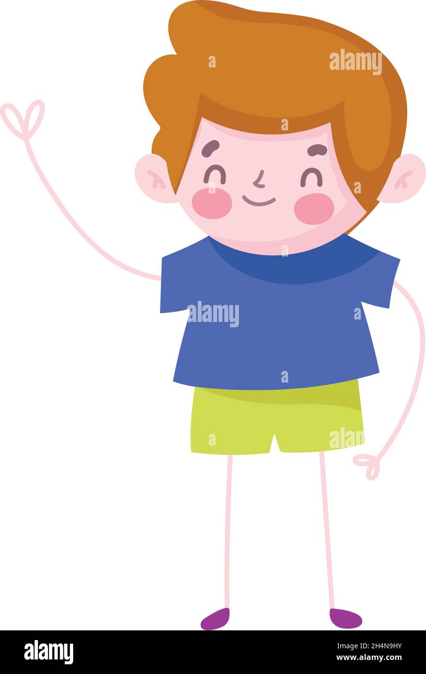 little cute boy Stock Vector Image & Art - Alamy